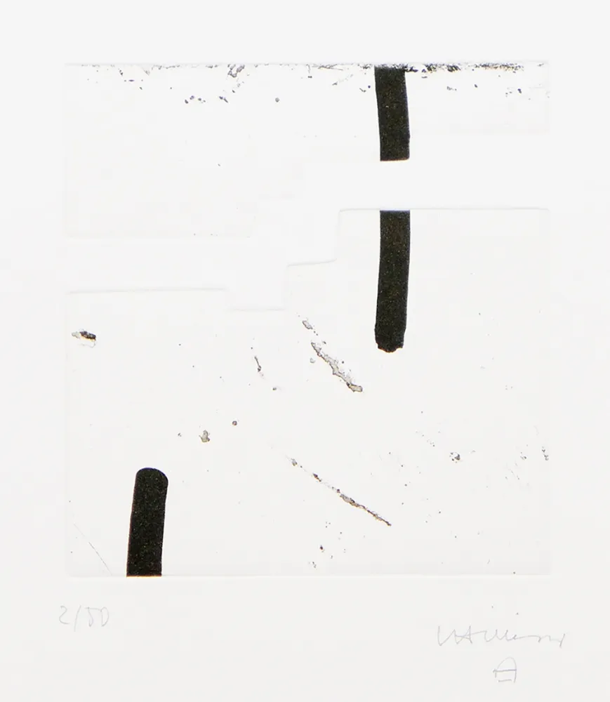 Radierung Und Aquatinta Chillida - Argi V