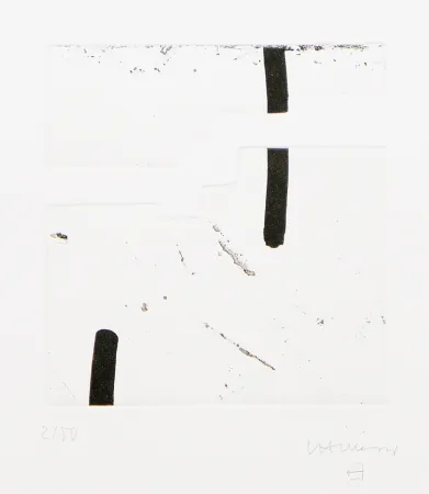 Radierung Und Aquatinta Chillida - Argi V