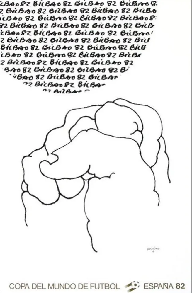 Lithographie Chillida - Coupe du Monde 82 - Espagne