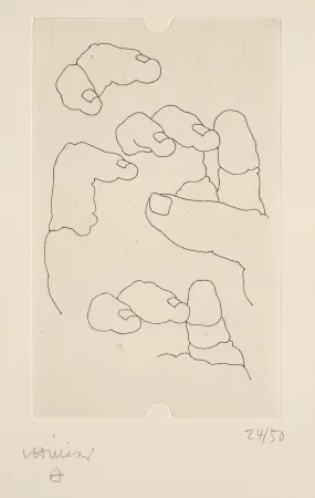 Stich Chillida - Esku (from La mémoire et la main, by Edmond Jabes)