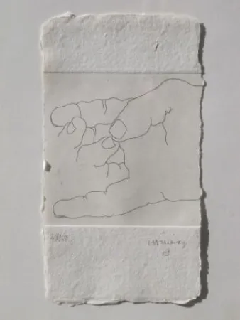 Radierung Chillida - ESKU XXVII