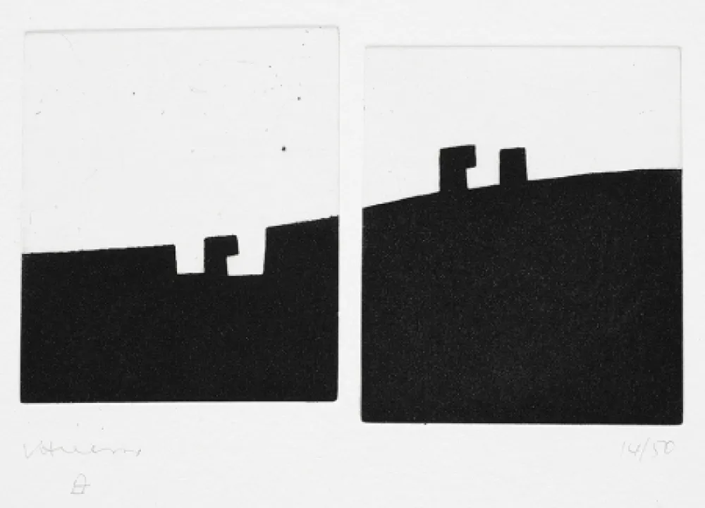 Radierung Chillida - Gora Bera – Arriba Abajo