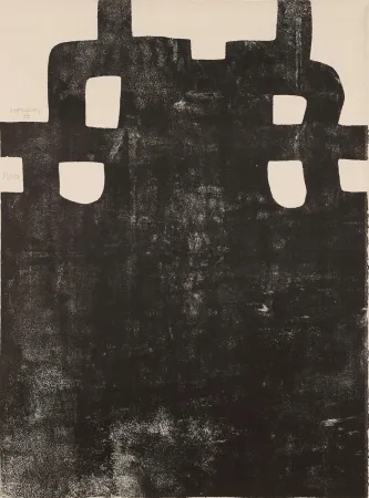 Lithographie Chillida - Gurutze Gorria III