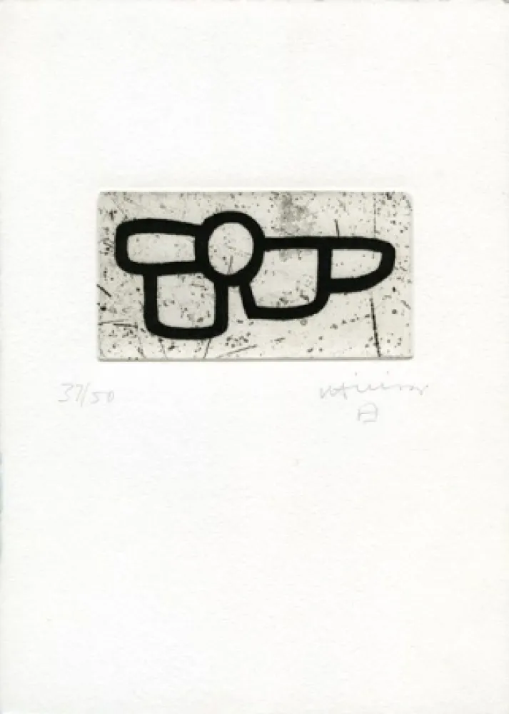 Radierung Chillida - Homenaje a Arnold Rudlinger