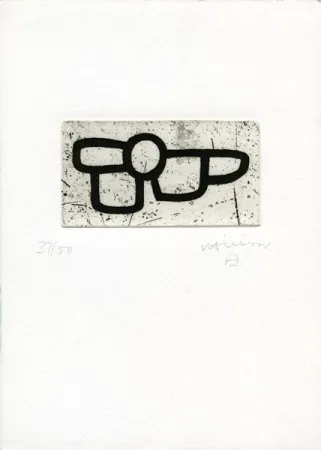 Radierung Chillida - Homenaje a Arnold Rudlinger