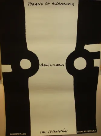 Plakat Chillida - Homenaje a cristobal Balenciaga