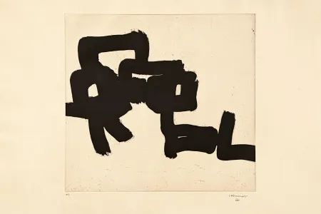 Radierung Chillida - Large Modulation