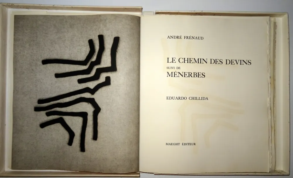 Illustriertes Buch Chillida - Les chemin des Devins / Menerbés