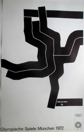 Lithographie Chillida - Olympic Games 1972, original lithograph