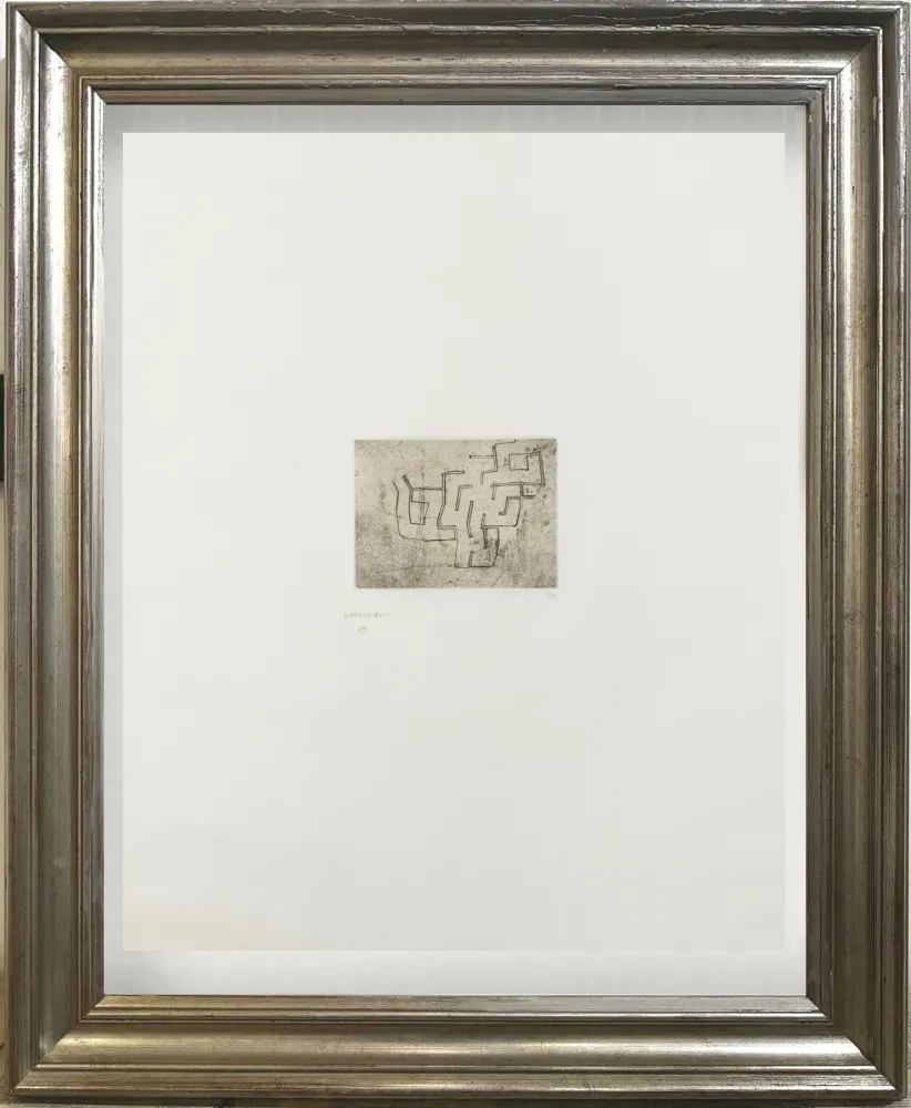 Kaltnadelradierung Chillida - Opus P.II