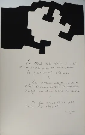 Siebdruck Chillida - Placard, le trait est désir exaucé