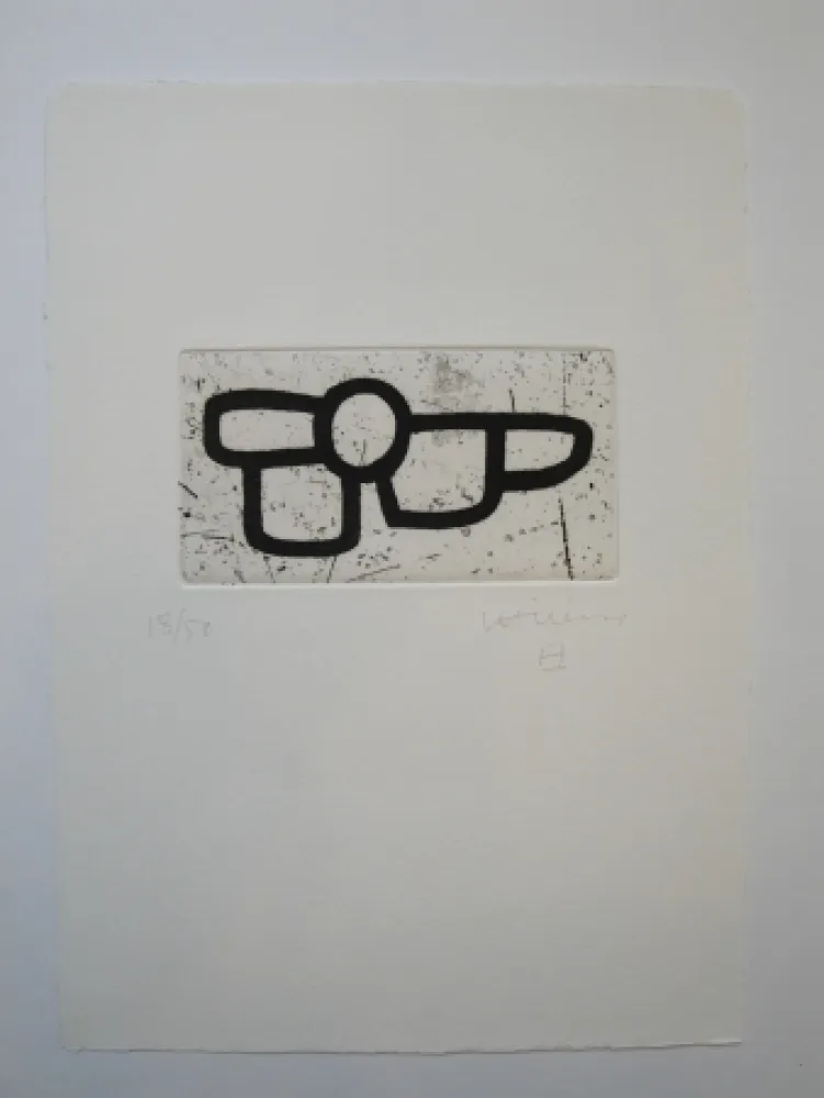 Aquatinta Chillida - Untitled