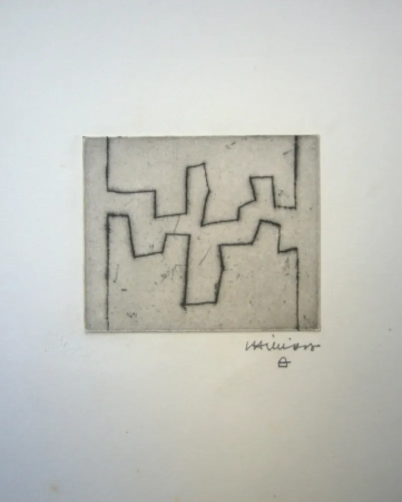 Radierung Chillida - Ze II