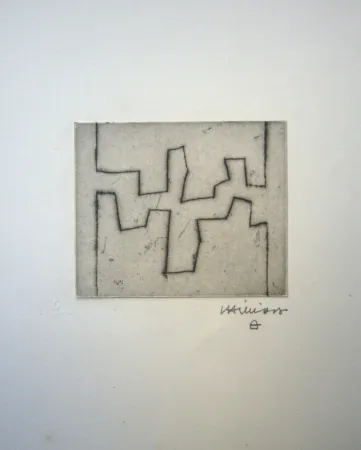 Radierung Chillida - Ze II