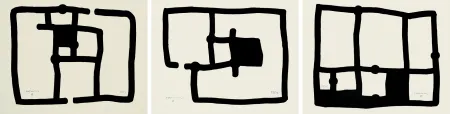 Aquatinta Chillida - Zedatu (I, III y IV)