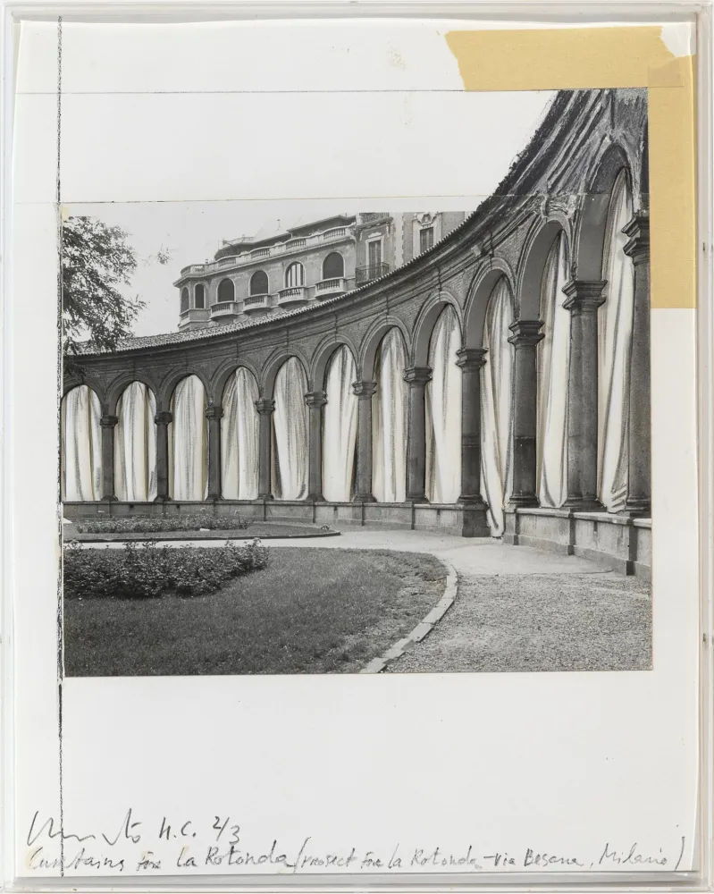 Siebdruck Christo - Curtains for La Rotonda