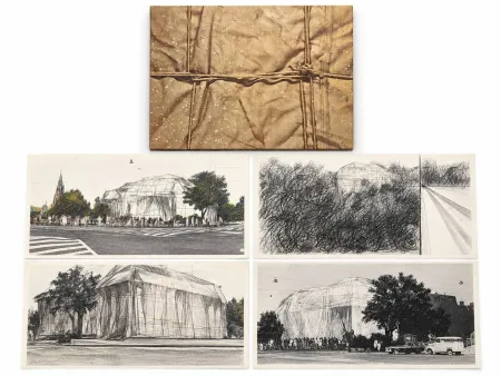 Siebdruck Christo & Jeanne-Claude - Wrapped Kunsthalle Bern, Project (complete portfolio of four)