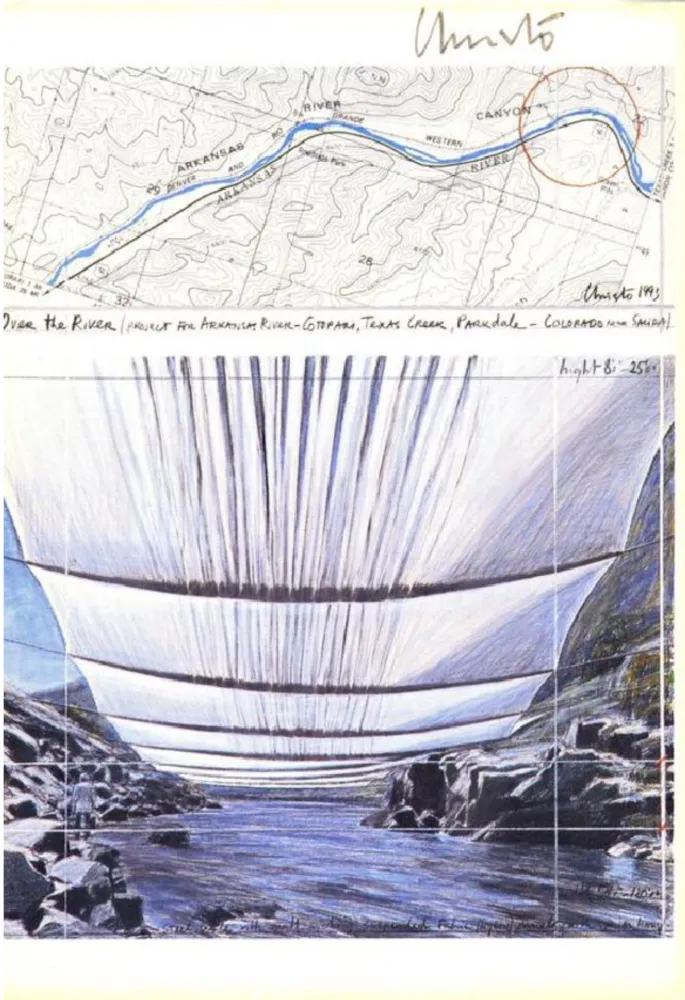 Offset Christo - Over The River Project IV