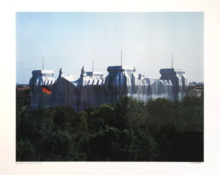 Fotografie Christo - Reichstag/Berlin Vormittag, Wrapped