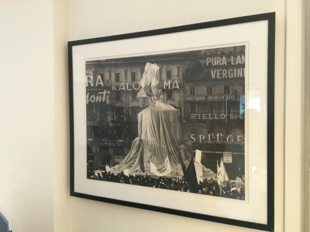 Fotografie Christo - Victorio Enmanuel, Piazza del Duomo, Milan