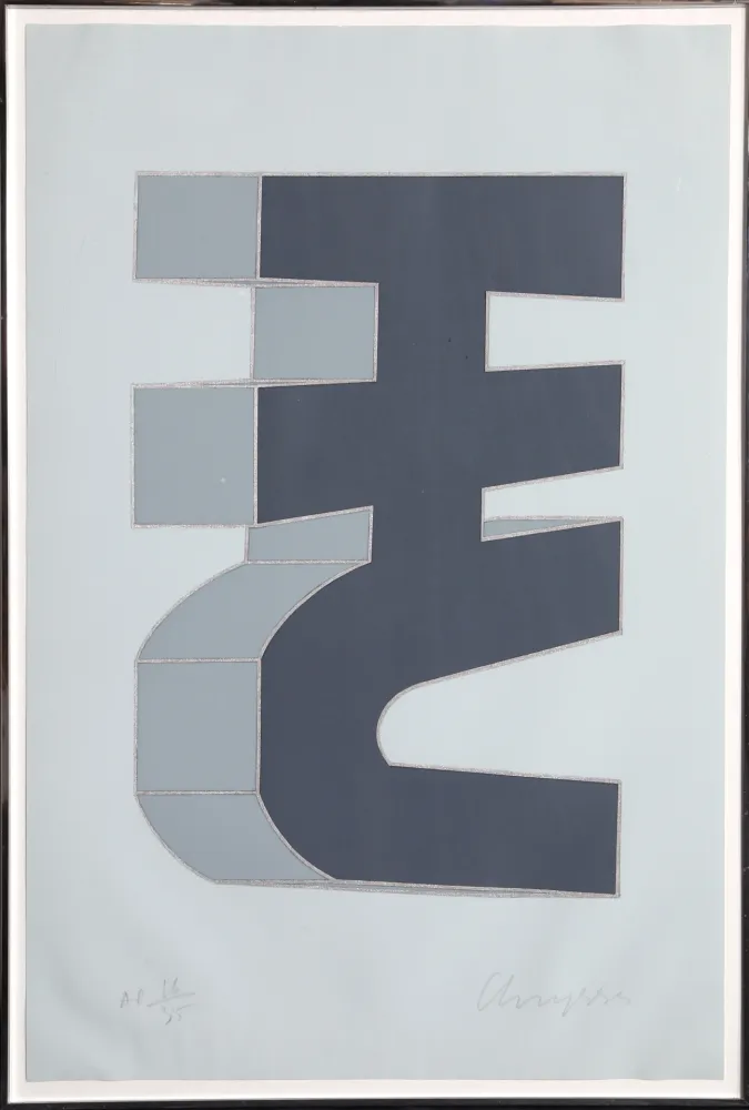 Siebdruck Chryssa - Times Square Fragment #6