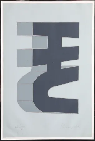 Siebdruck Chryssa - Times Square Fragment #6