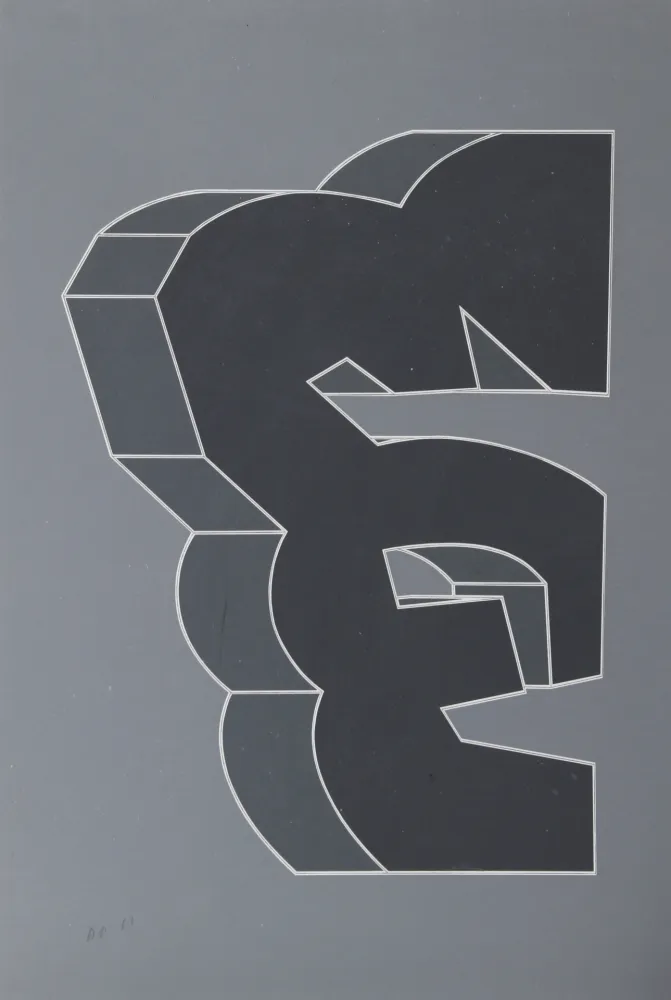 Siebdruck Chryssa - Times Square Fragment XII