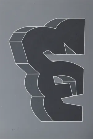 Siebdruck Chryssa - Times Square Fragment XII