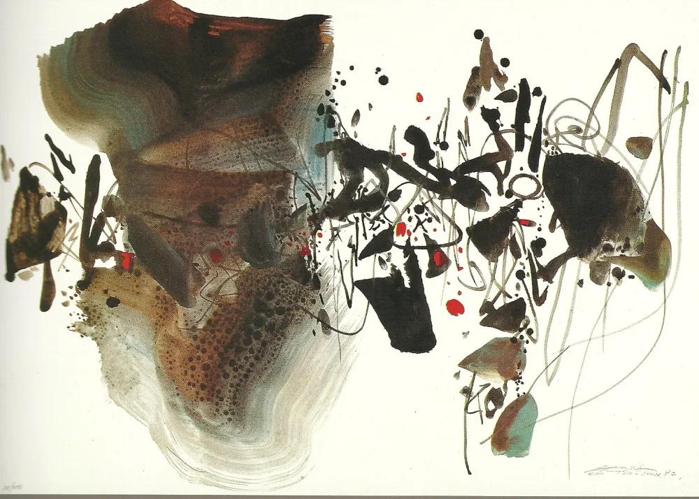 Lithographie Chu Teh Chun  - JO BARCELONE 1992