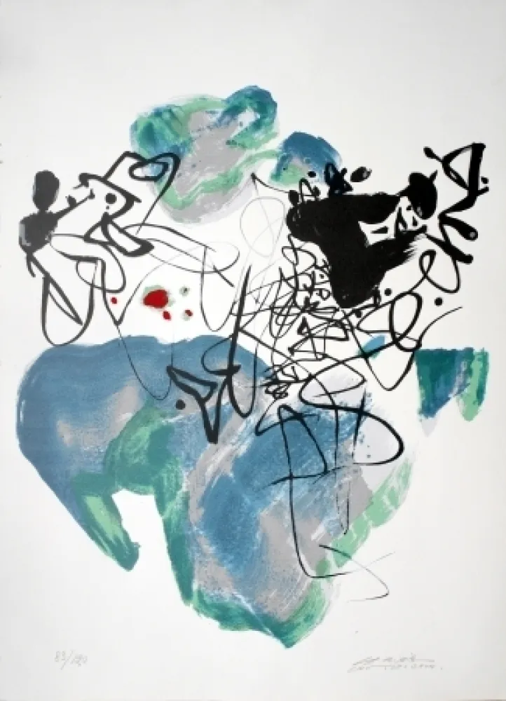 Lithographie Chu Teh Chun  - Universal Peace