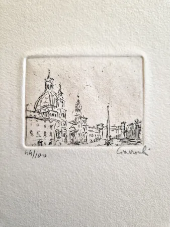 Radierung Ciarrocchi - Piazza Navona