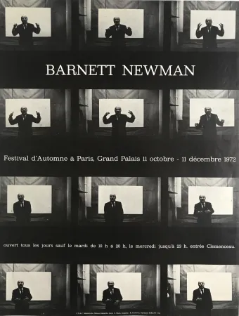 Plakat Cieslewicz  - Barnett Newman / Festival d’Automne à Paris