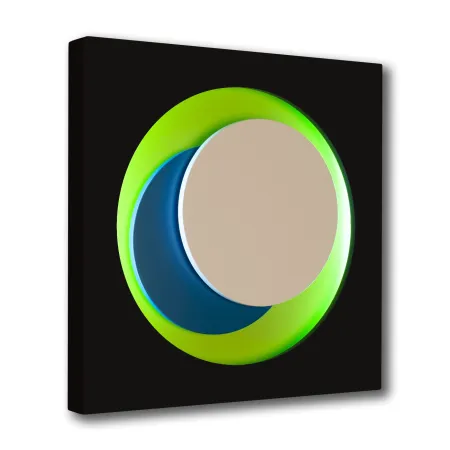 Holzschnitt Claisse - Cercle Noir et Vert