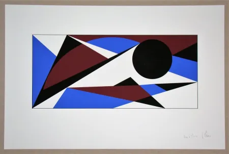 Siebdruck Claisse - Composition géométrique - sans titre