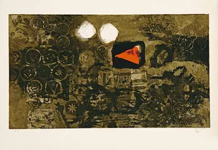 Aquatinta Clavé - A Rouge