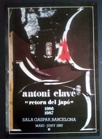 Plakat Clavé - Retorn al Japó - Sala Gaspar 1987