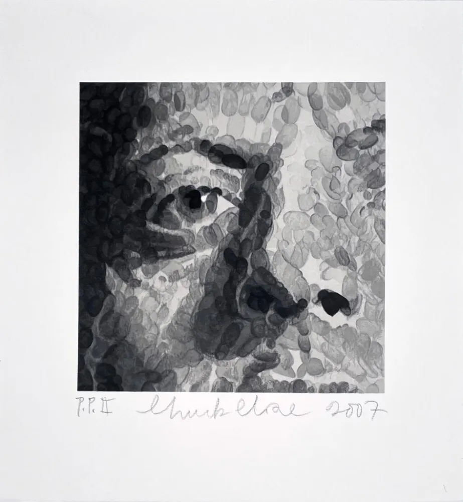 Siebdruck Close - Phil (Detail)