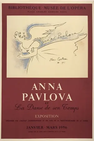 Plakat Cocteau - Anna Pavlova et la danse de son temps