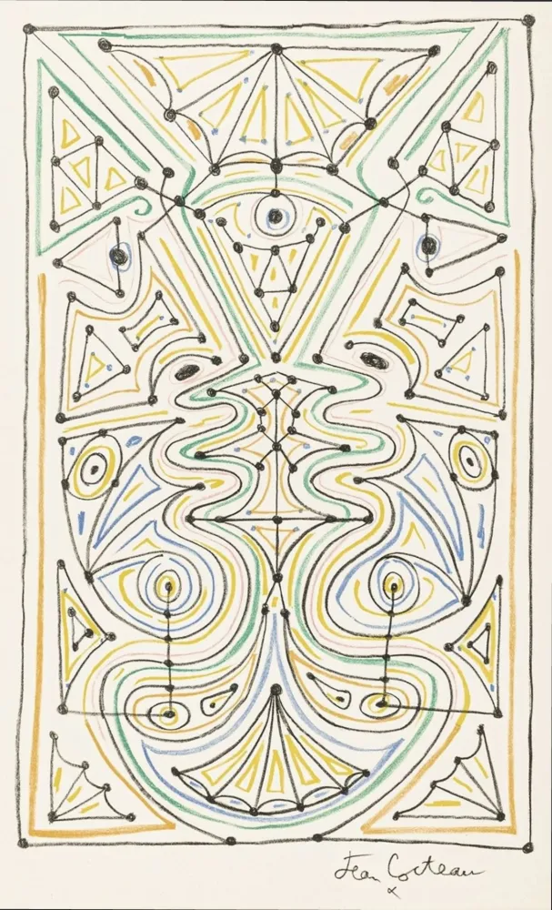 Illustriertes Buch Cocteau - La chapelle Saint-Pierre de Villefranche-sur-Mer. Paris: Mourlot, 1958