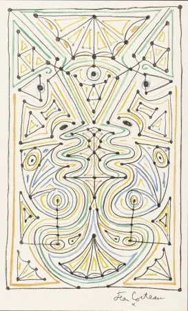 Illustriertes Buch Cocteau - La chapelle Saint-Pierre de Villefranche-sur-Mer. Paris: Mourlot, 1958