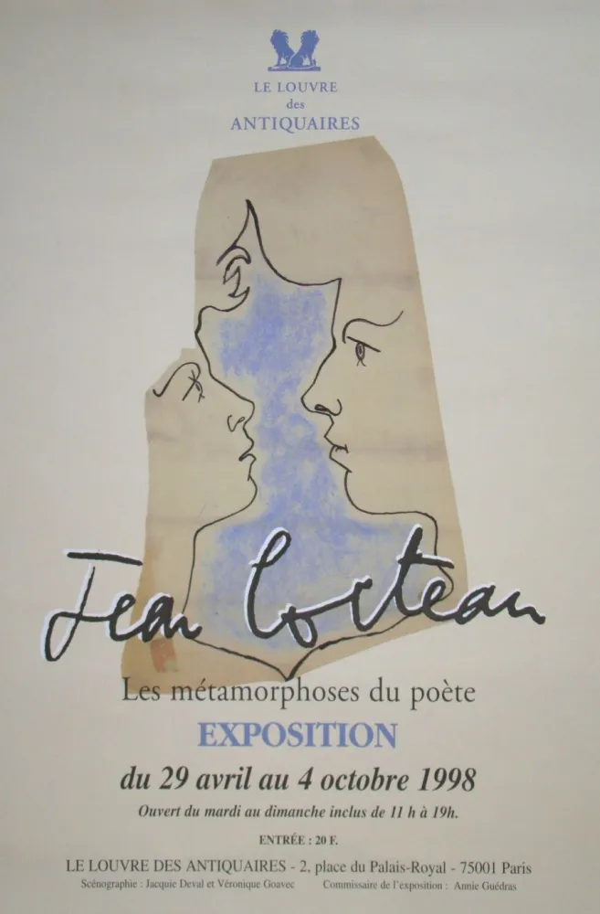 Plakat Cocteau - Les métamorphoses du poète