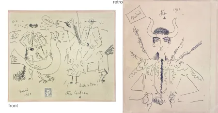 Keine Technische Cocteau - OLE PALOMA, ORIGINAL DRAWING