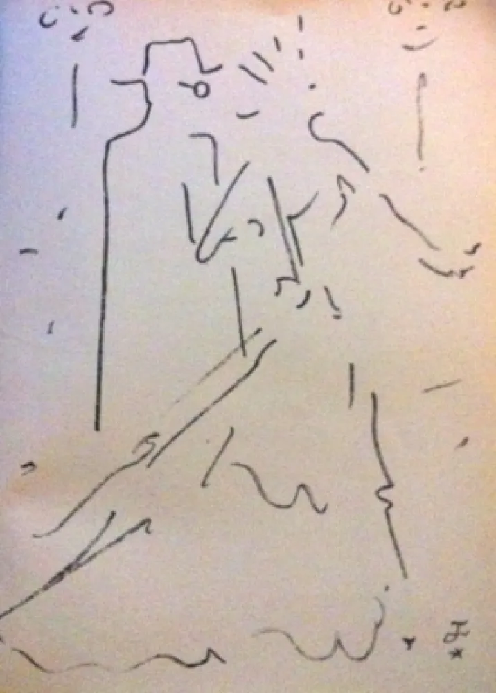 Lithographie Cocteau - Tramway nommé désir