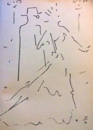 Lithographie Cocteau - Tramway nommé désir