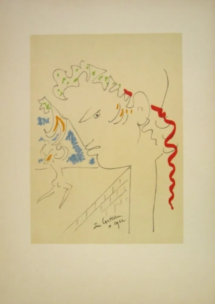 Lithographie Cocteau - Untitled