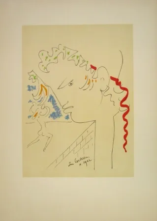 Lithographie Cocteau - Untitled