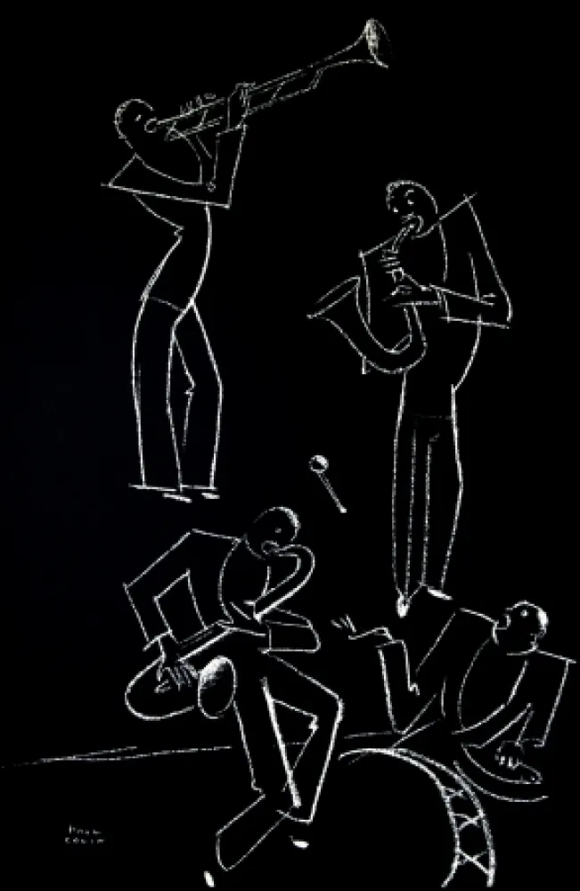 Lithographie Colin - LE TUMULTE NOIR / BLACK THUNDER - 1927