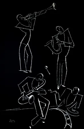 Lithographie Colin - LE TUMULTE NOIR / BLACK THUNDER - 1927