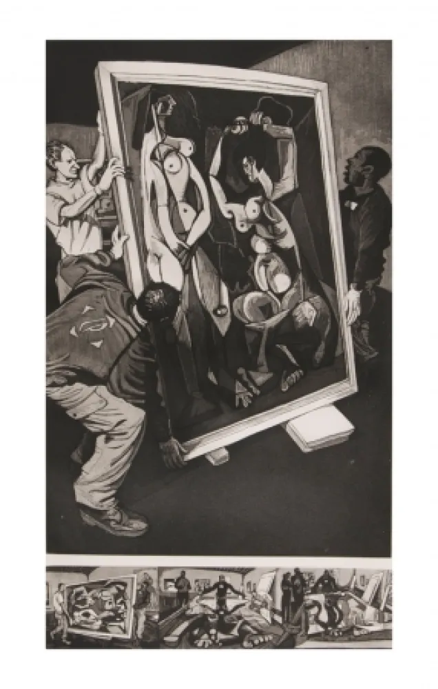 Radierung Und Aquatinta Collin - Nus rouges - Picasso Grand Palais -2009