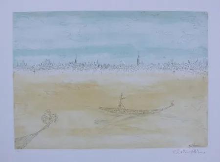 Radierung Colombotto Rosso - Senza titolo